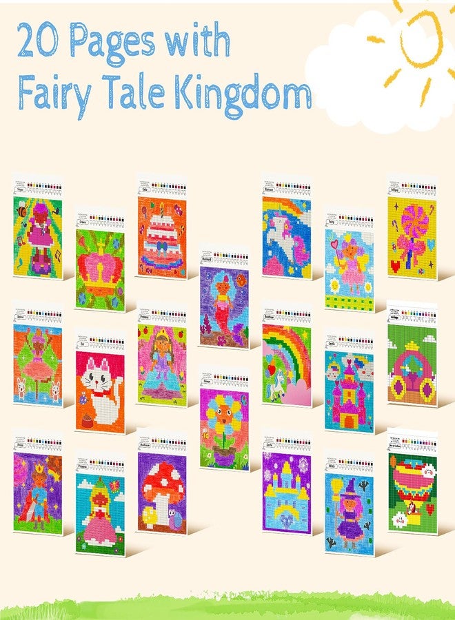 hapray Large Coloring Book for Kids Ages 4-8, 20 Pages Paint by Numbers for Beginner with 5 Display Stands, 2 Color Painting Modes Party Favors for Kids 8-12, Birthday Gift Art Crafts Classroom Prizes - Image 5